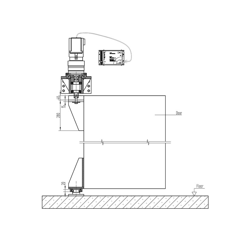 Automatische zwenkoperator van 3000 kg Automatische zwenkoperator van 3000 kg